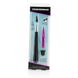 Tweezerman Hide Away Brow Brush With Mini Slant Tweezer