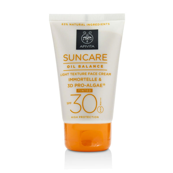Apivita Suncare Oil Balance Light Texture Face Cream SPF 30 - Tinted 
