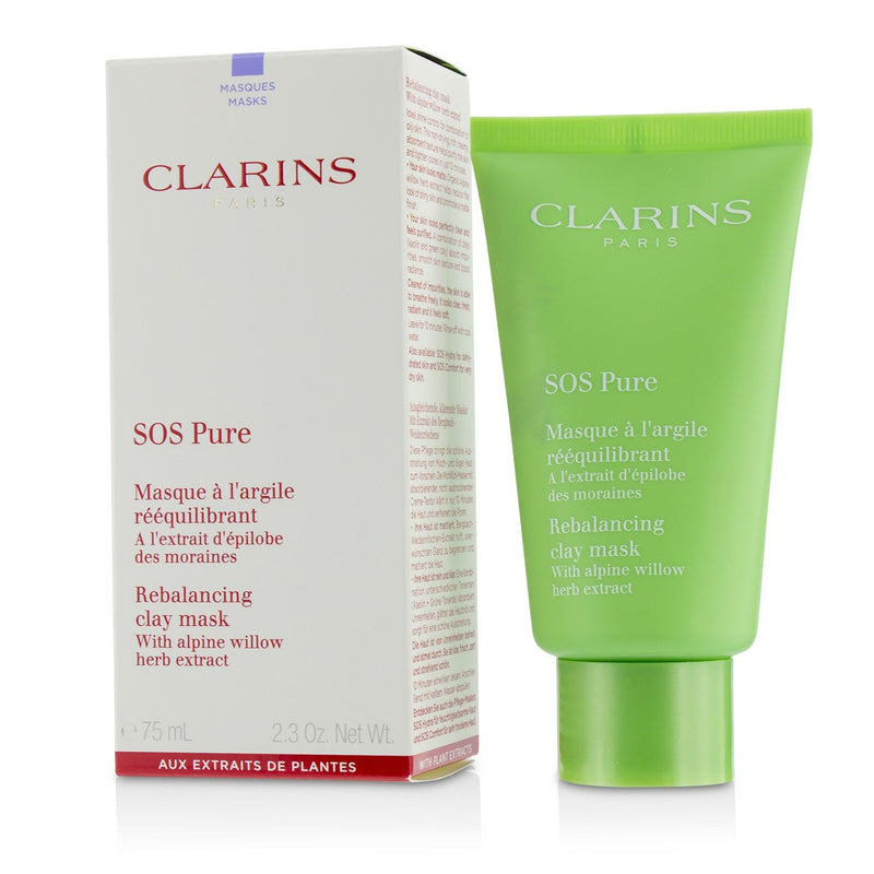 Clarins SOS Pure Rebalancing Clay Mask with Alpine Willow - Combination to Oily Skin 