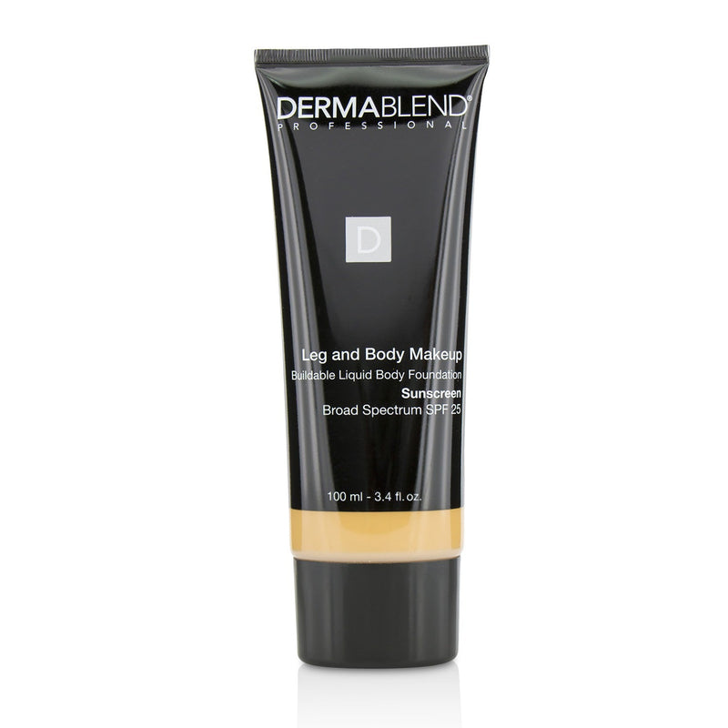 Dermablend Leg and Body Make Up Buildable Liquid Body Foundation Sunscreen Broad Spectrum SPF 25 - #Medium Natural 40N  100ml/3.4oz