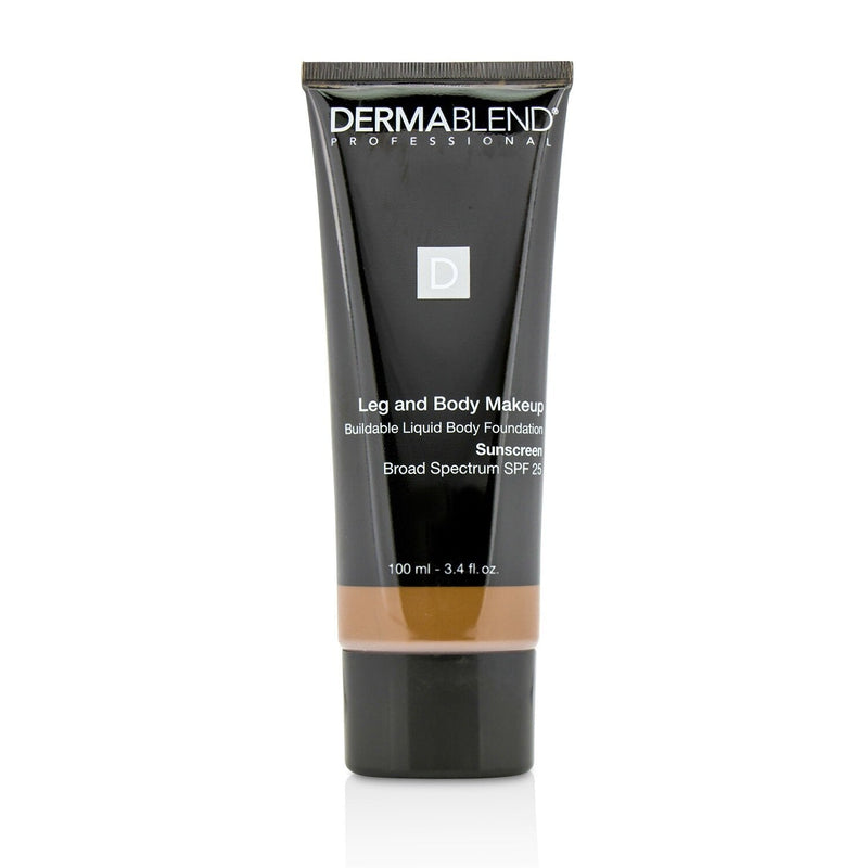 Dermablend Leg and Body Make Up Buildable Liquid Body Foundation Sunscreen Broad Spectrum SPF 25 - #Deep Natural 85N  100ml/3.4oz