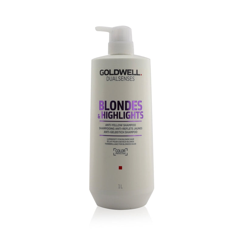 Goldwell Dual Senses Blondes & Highlights Anti-Yellow Shampoo (Luminosity For Blonde Hair) 