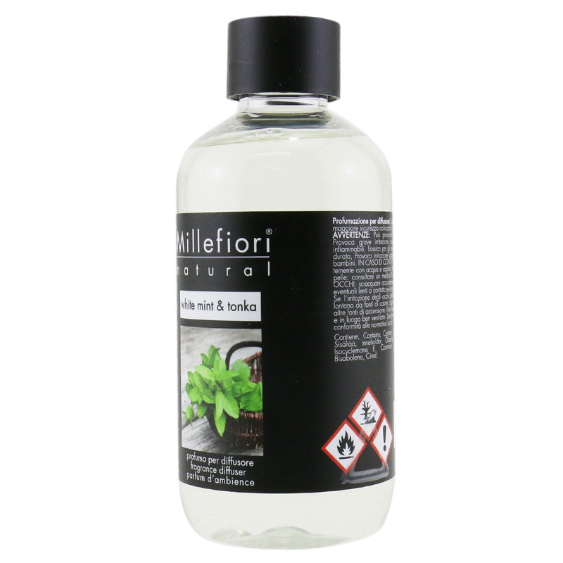 Millefiori Natural Fragrance Diffuser Refill - White Mint & Tonka  250ml/8.45oz