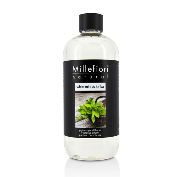 Millefiori Natural Fragrance Diffuser Refill - White Mint & Tonka  500ml/16.9oz