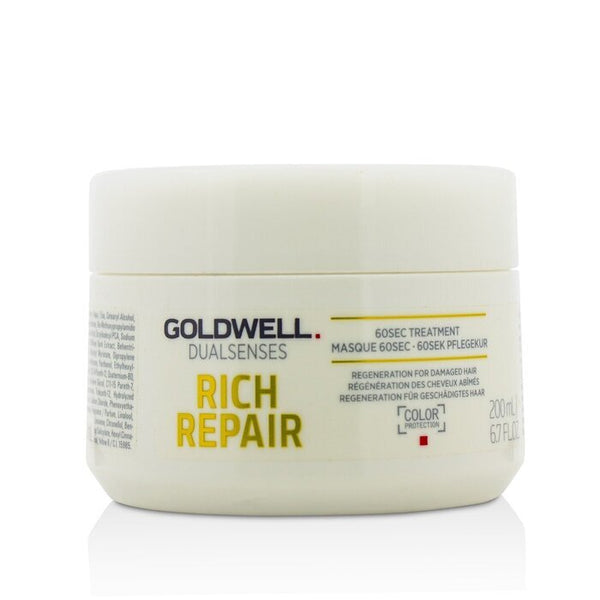 Goldwell Dual Senses Rich Repair 60Sec Treatment (Regeneration For Damaged Hair) 200ml/6.7oz