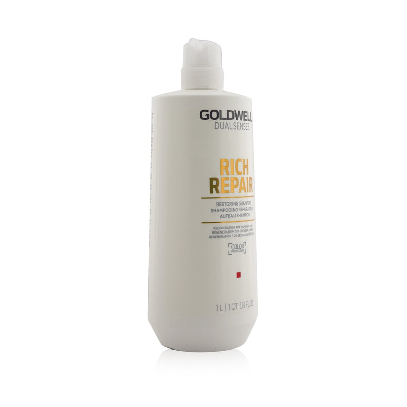 Goldwell Dual Senses Rich Repair Restoring Shampoo (Regeneration For Damaged Hair) 