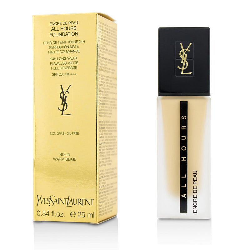 Yves Saint Laurent All Hours Foundation SPF 20 - # BD25 Warm Beige  25ml/0.84oz