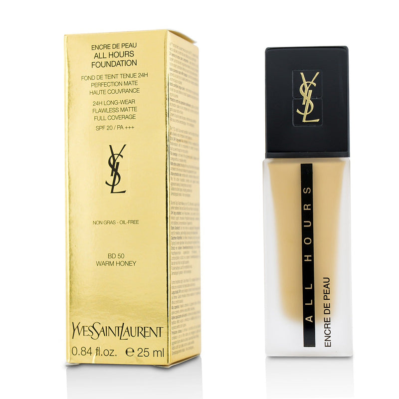 Yves Saint Laurent All Hours Foundation SPF 20 - # BD50 Warm Honey  25ml/0.84oz