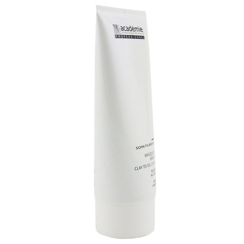 Academie Clay To Oil 2 in 1 Mask - For All Skin Types (Salon Size) 