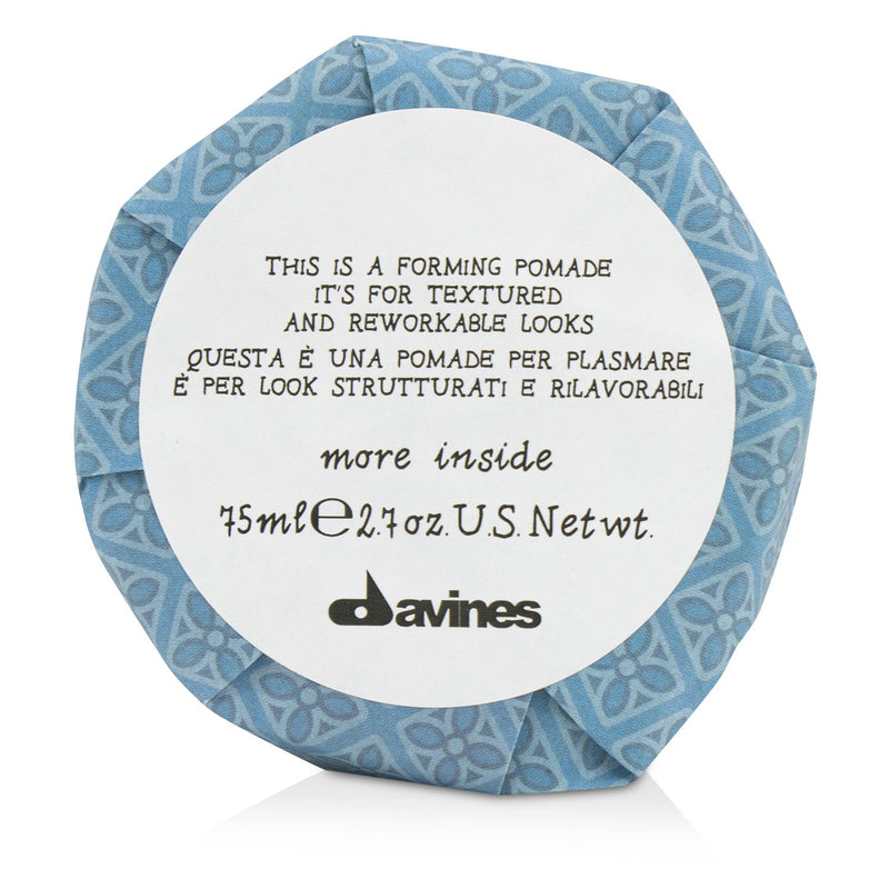 Davines More Inside This Is A Forming Pomade (For Textured and Reworkable Looks)  75ml/2.7oz