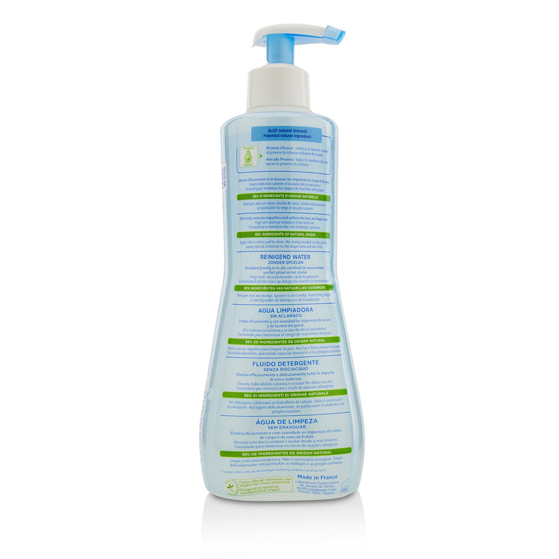 Mustela No Rinse Cleansing Water (Face & Diaper Area) - For Normal Skin  500ml/16.9oz