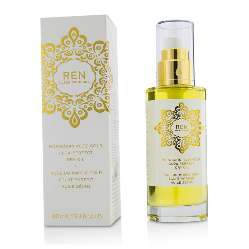 Ren Moroccan Rose Gold Glow Perfect Dry Oil 