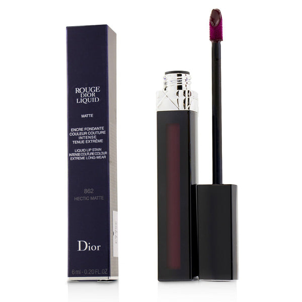 Christian Dior Rouge Dior Liquid Lip Stain - # 862 Hectic Matte (Dark Purple) 