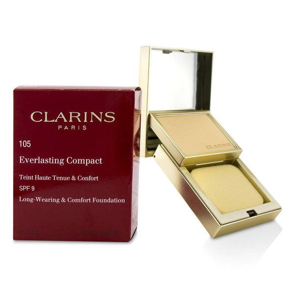 Clarins Everlasting Compact Foundation SPF 9 - # 105 Nude  10g/0.3oz