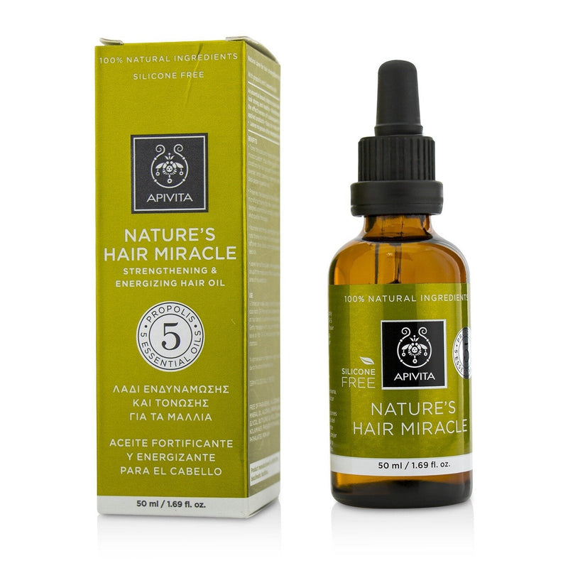 Apivita Nature's Hair Miracle Strengthening & Energizing Hair Oil with Propolis 