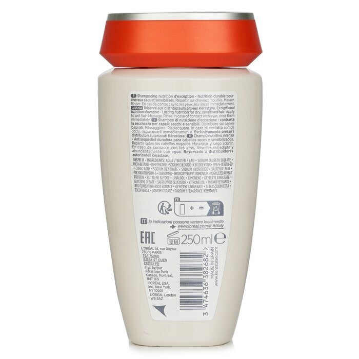 Kerastase Nutritive Bain Satin 2 Exceptional Nutrition Shampoo (For Dry, Sensitised Hair) 250ml/8.5oz
