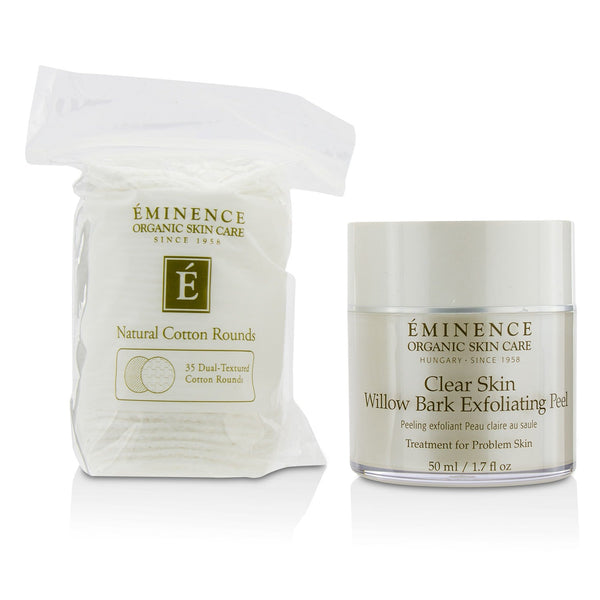 Eminence Clear Skin Willow Bark Exfoliating Peel (with 35 Dual-Textured Cotton Rounds) 