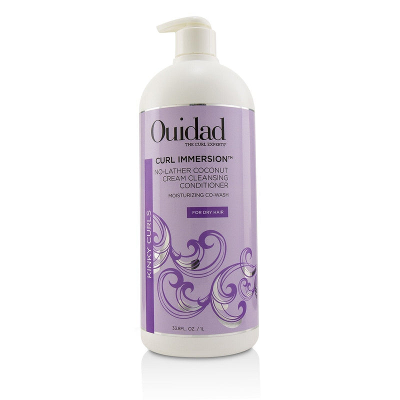 Ouidad Curl Immersion No-Lather Coconut Cream Cleansing Conditioner (Kinky Curls)  1000ml/33.8oz