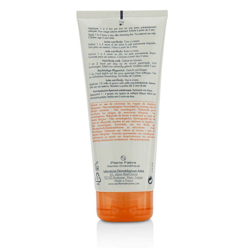 Avene TriXera Nutrition Nutri-Fluid Face & Body Lotion - For Dry Sensitive Skin  200ml/6.7oz