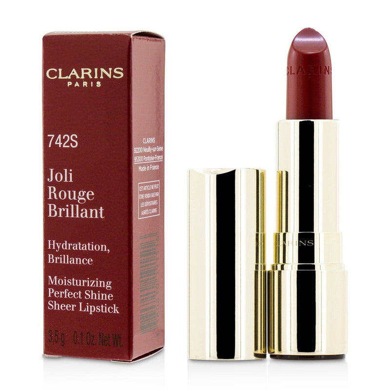 Clarins Joli Rouge Brillant (Moisturizing Perfect Shine Sheer Lipstick) - # 742S Joli Rouge  3.5g/0.1oz