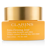 Clarins Extra-Firming Jour Wrinkle Control, Firming Day Rich Cream - For Dry Skin 