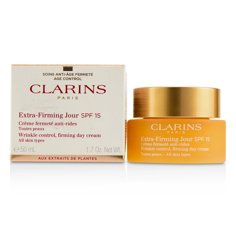 Clarins Extra-Firming Jour Wrinkle Control, Firming Day Cream SPF 15 - All Skin Types 