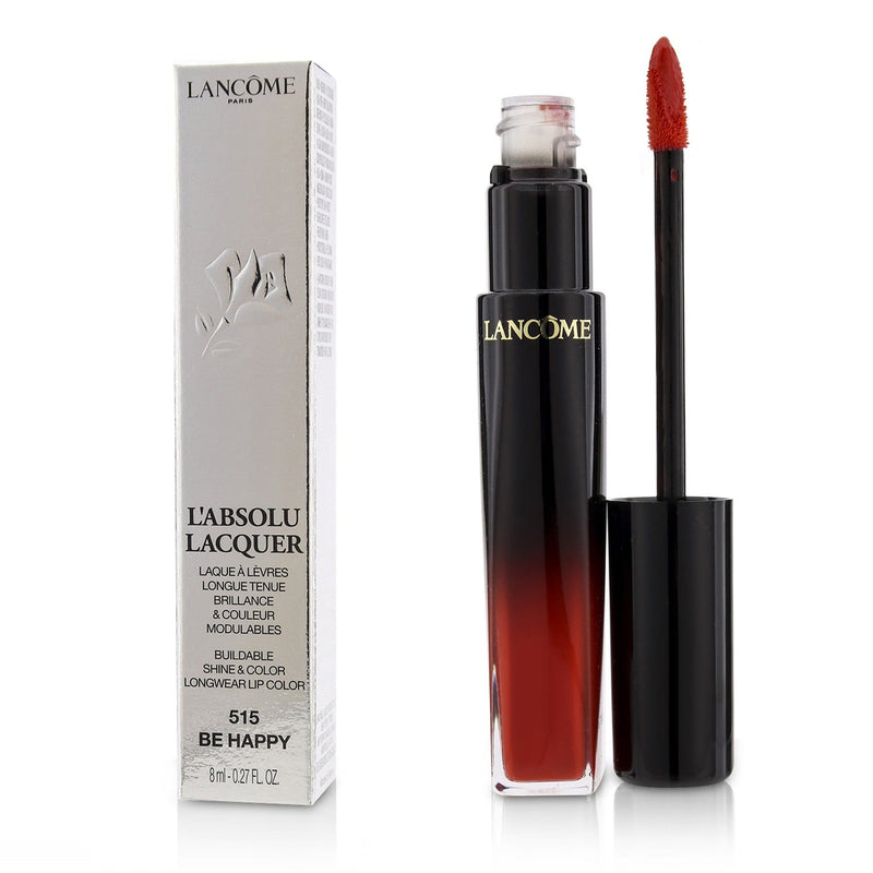 Lancome L'Absolu Lacquer Buildable Shine & Color Longwear Lip Color - # 515 Be Happy 