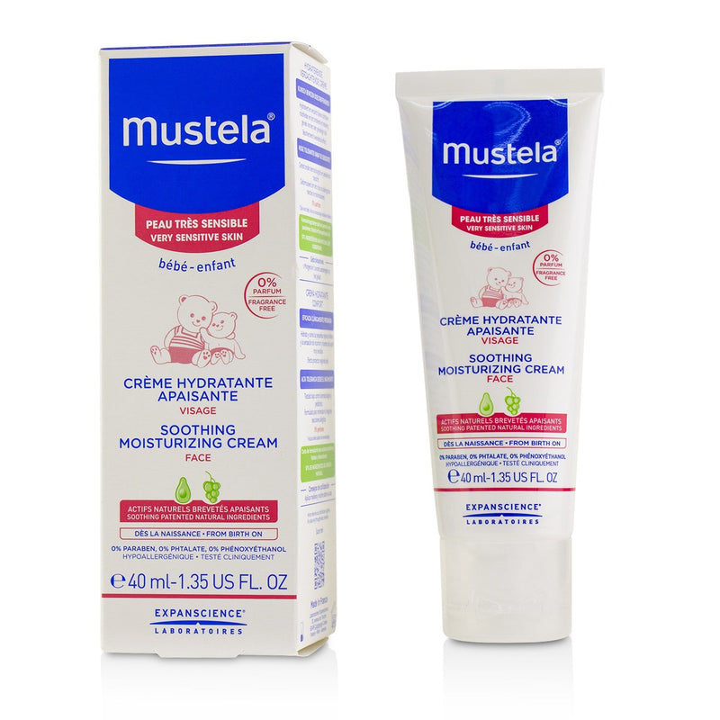 Mustela Soothing Moisturizing Cream For Face - For Very Sensitive Skin  40ml/1.35oz