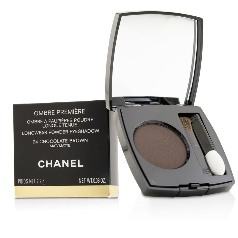 Chanel Ombre Premiere Longwear Powder Eyeshadow - # 24 Chocolate Brown (Matte) 