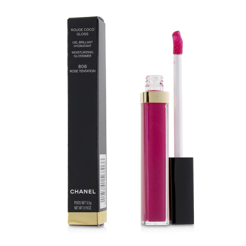 Chanel Rouge Coco Gloss Moisturizing Glossimer - # 806 Rose Tentation  5.5g/0.19oz