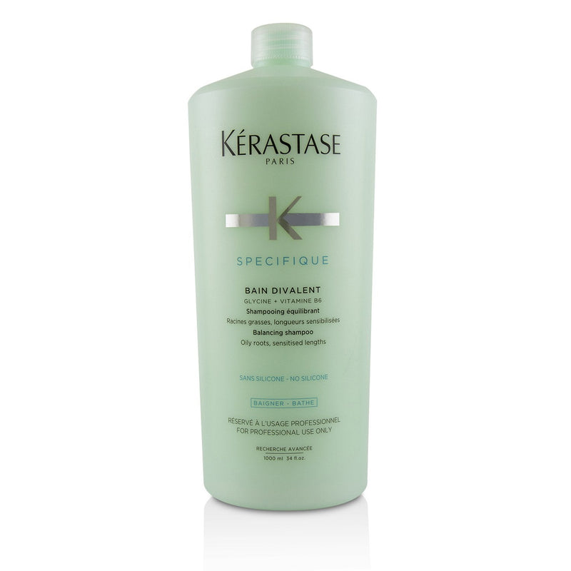 Kerastase Specifique Bain Divalent Balancing Shampoo (Oily Roots, Sensitised Lengths)  1000ml/34oz