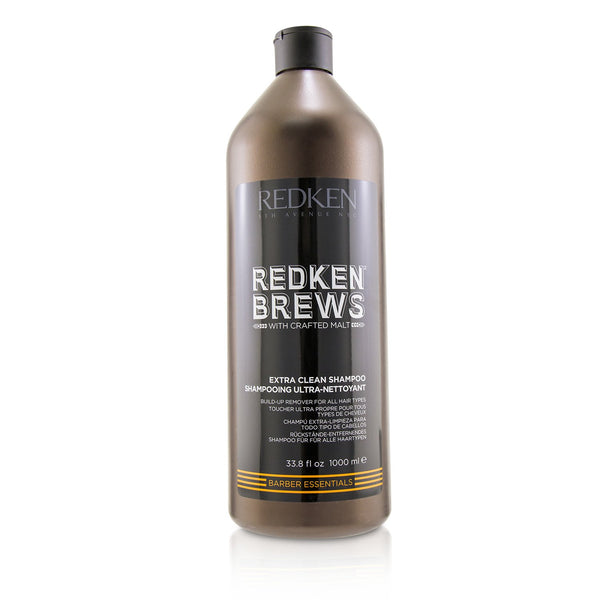 Redken Brews Extra Clean Shampoo (Build-Up Remover For All Hair Types)  1000ml/33.8oz