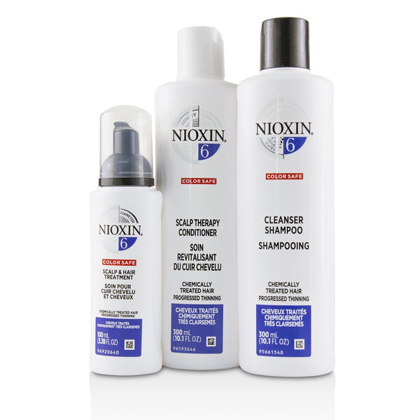 Nioxin 3D Care System Kit 6 - For Chemically Treated Hair, Progressed Thinning  3pcs