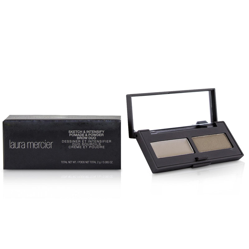 Laura Mercier Sketch & Intensify Pomade And Powder Brow Duo - Ash 