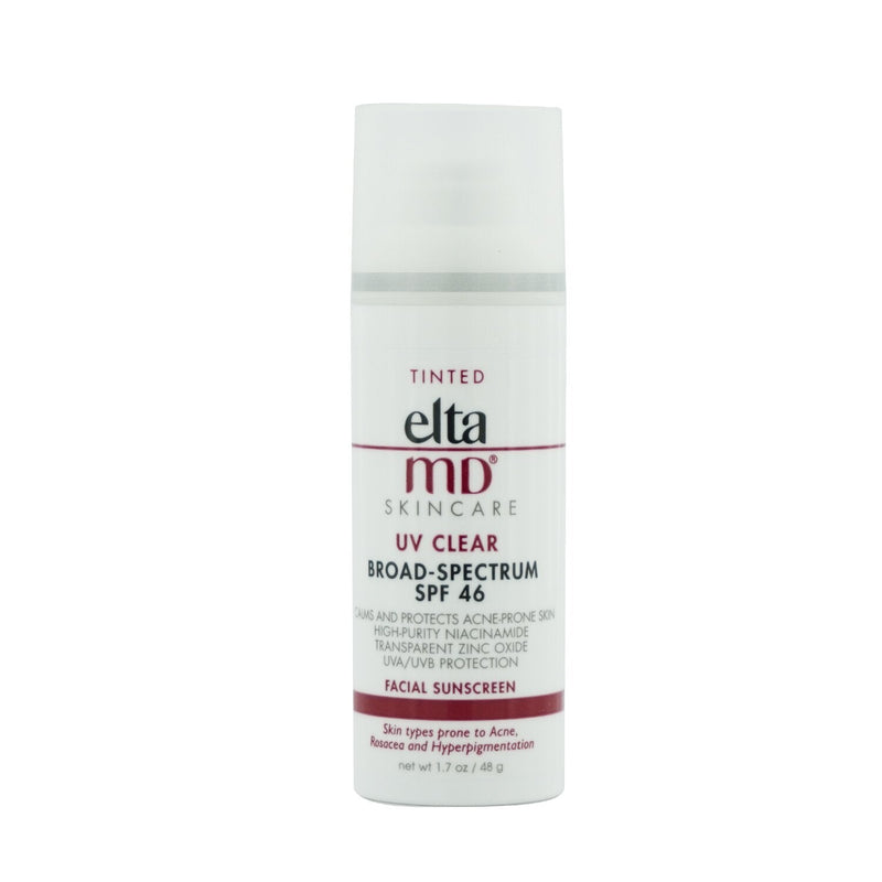 EltaMD UV Clear Facial Sunscreen SPF 46 - For Skin Types Prone To Acne, Rosacea & Hyperpigmentation - Tinted (Box Slightly Damaged)  48g/1.7oz
