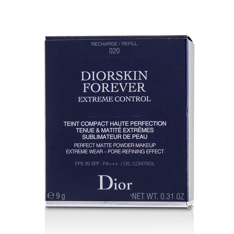 Christian Dior Diorskin Forever Extreme Control Perfect Matte Powder Makeup SPF 20 Refill - # 020 Light Beige  9g/0.31oz