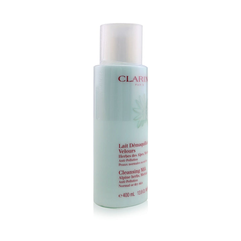 Clarins Anti-Pollution Cleansing Milk With Alpine Herbs, Maringa - Normal or Dry Skin  400ml/14oz