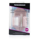 Tweezerman Complexion Prep To Go Set: Cleansing Brush + Skin Care Tool + Folding Razor + Travel Bag 