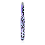 Tweezerman Slant Tweezer (Pattern Prints) - Animal Print/ Purple Leopard 