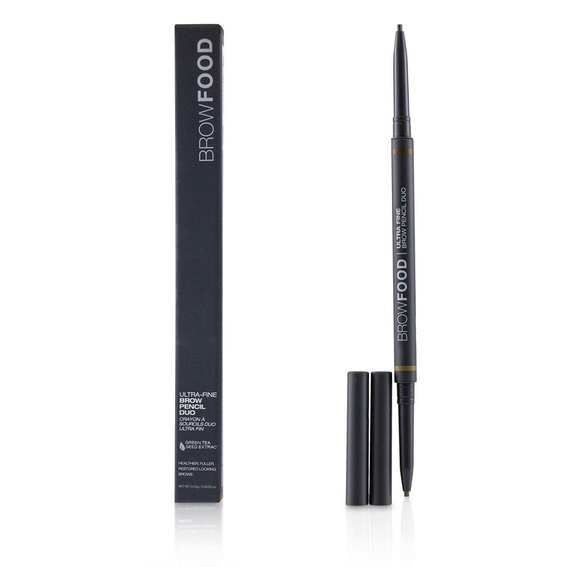 LashFood BrowFood Ultra Fine Brow Pencil Duo - # Brunette 