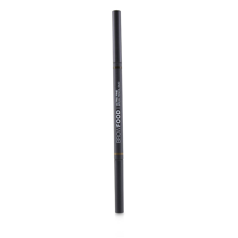 LashFood BrowFood Ultra Fine Brow Pencil Duo - # Dark Brunette 