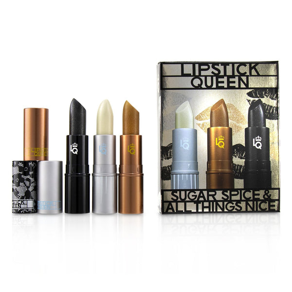 Lipstick Queen Sugar Spice & All Things Nice Lipstick Set : (1x Ice Queen, 1x Queen Bee, 1x Black Lace Rabbit)  3x3.5g/0.12oz