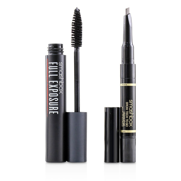 Smashbox Get Framed Eye Duo Set : ( 1x Full Exposure Mascara, 1x Brow Tech To Go)  2pcs