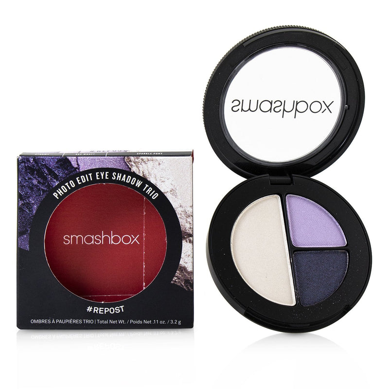 Smashbox Photo Edit Eye Shadow Trio - # Repost (Stormy, Say What, Sparkle Pony)  3.2g/0.11oz