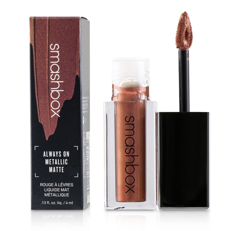 Smashbox Always On Metallic Matte Lipstick - Rust Fund (Pink Copper With Copper Pearl)  4ml/0.13oz