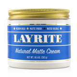 Layrite Natural Matte Cream (Medium Hold, Matte Finish, Water Soluble)  297g/10.5oz