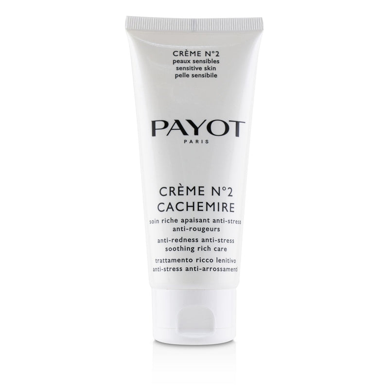 Payot Creme No 2 Cachemire Anti-Redness Anti-Stress Soothing Rich Care (Salon Size)  100ml/3.3oz