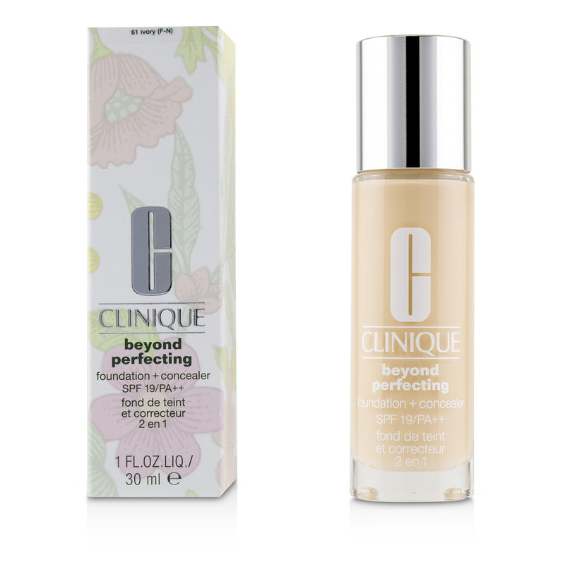 Clinique Beyond Perfecting Foundation + Concealer SPF 19 - # 61 Ivory  30ml/1oz