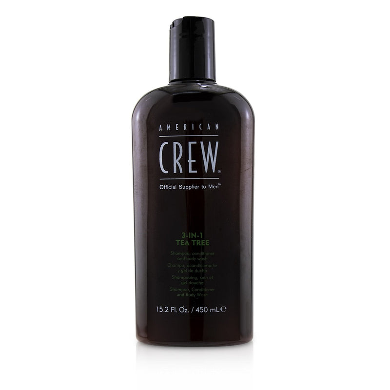 American Crew Men 3-IN-1 Tea Tree Shampoo, Conditioner and Body Wash 