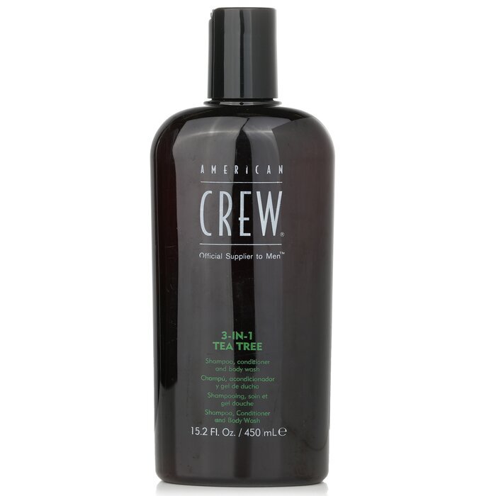 American Crew Men 3-IN-1 Tea Tree Shampoo, Conditioner and Body Wash 450ml/15.2oz